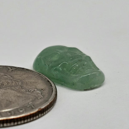 Aventurine Skull Cabochon