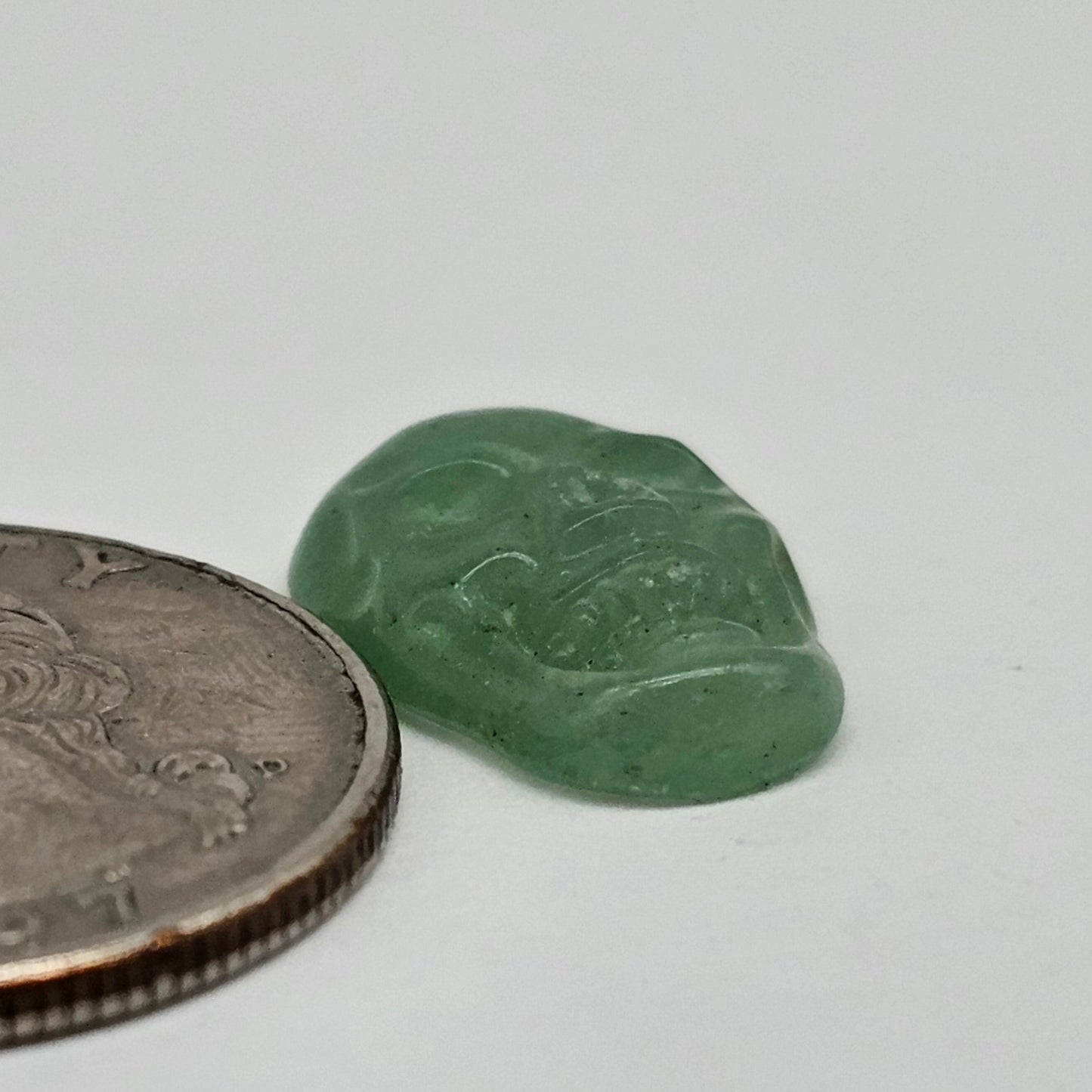 Aventurine Skull Cabochon