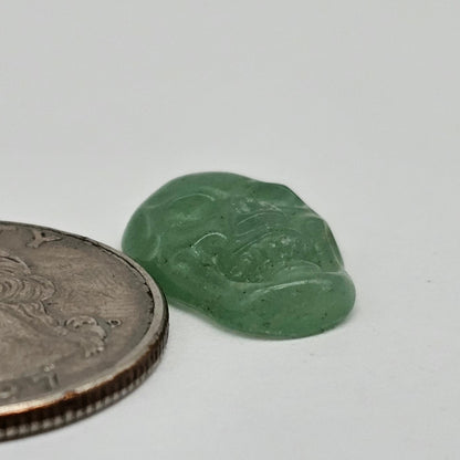 Aventurine Skull Cabochon