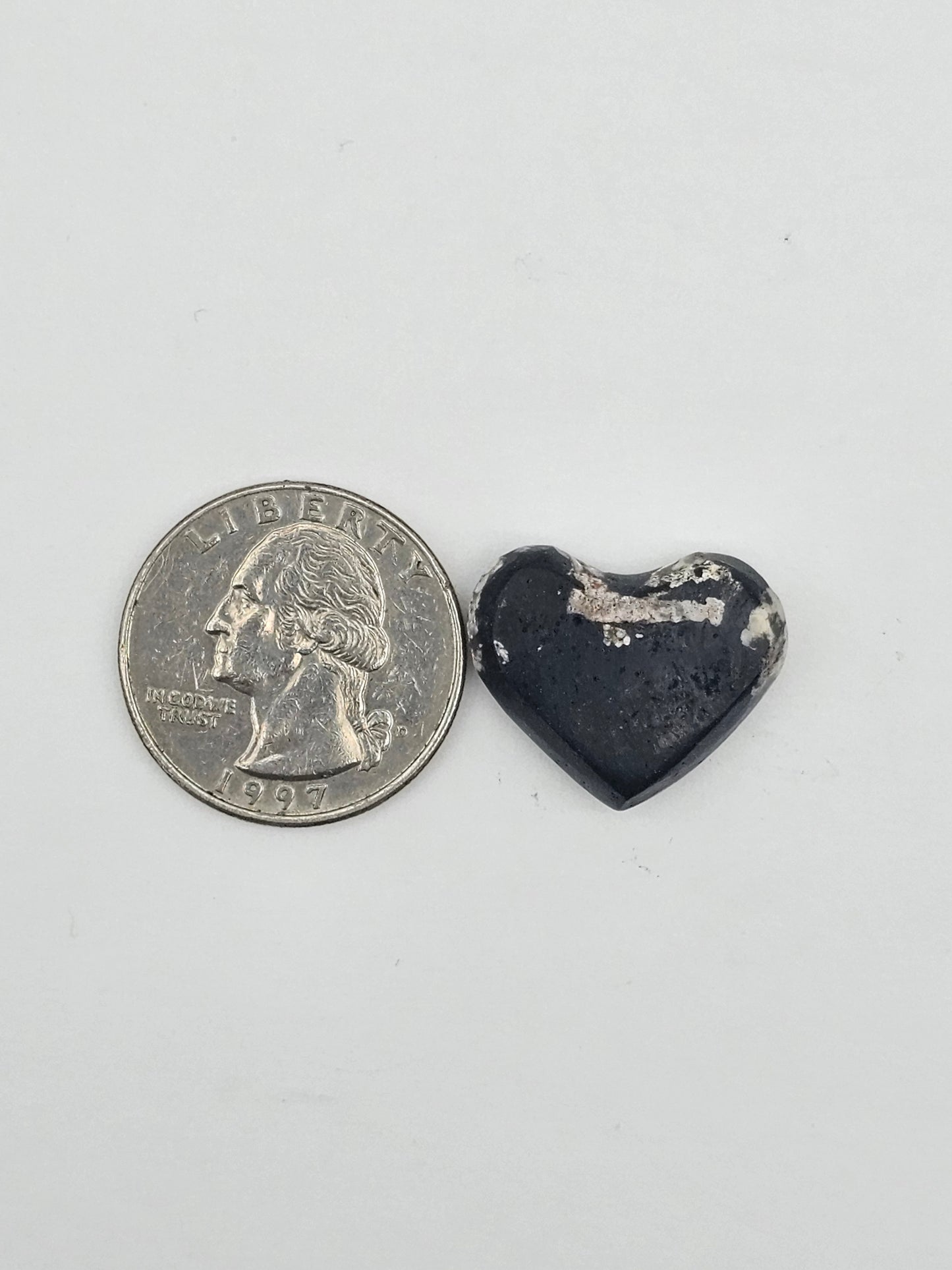Snake skin agate heart cabochon