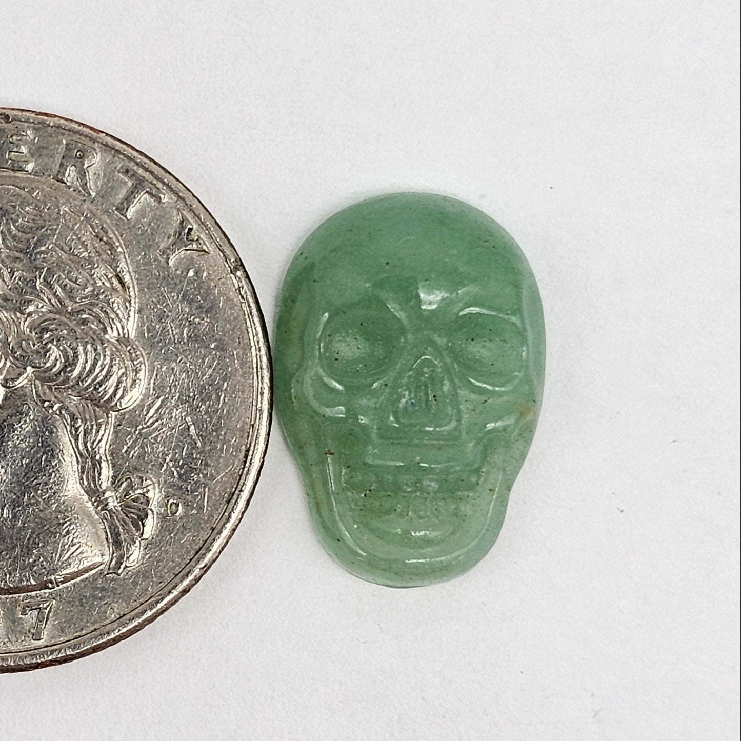 Aventurine Skull Cabochon