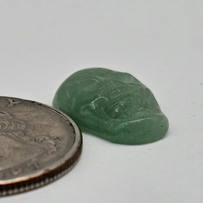 Aventurine Skull Cabochon