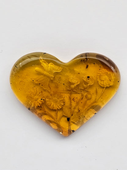 Amber authentic intaglio cabochon large