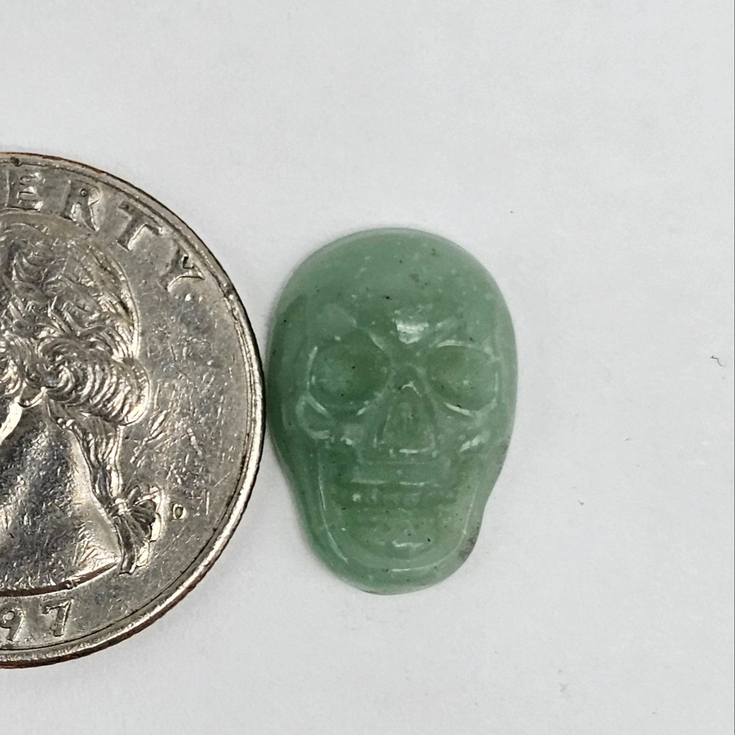 Aventurine Skull Cabochon