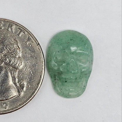 Aventurine Skull Cabochon