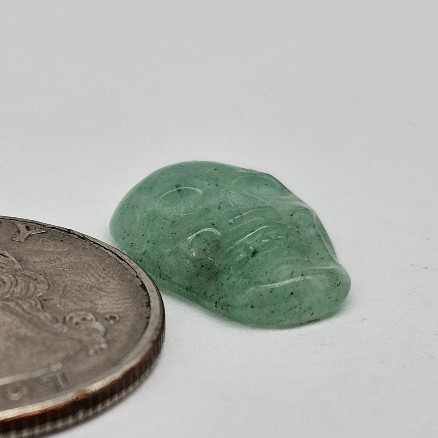 Aventurine Skull Cabochon