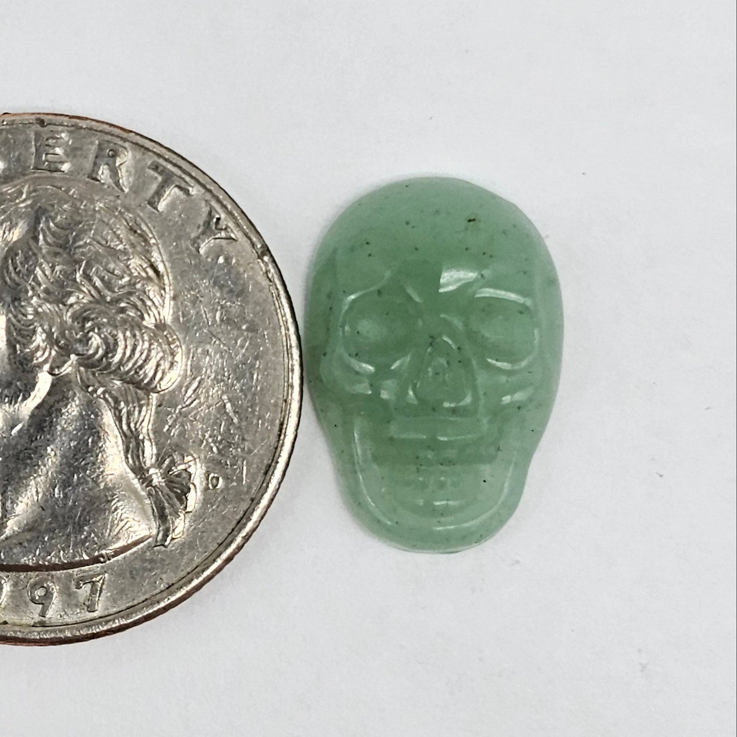 Aventurine Skull Cabochon