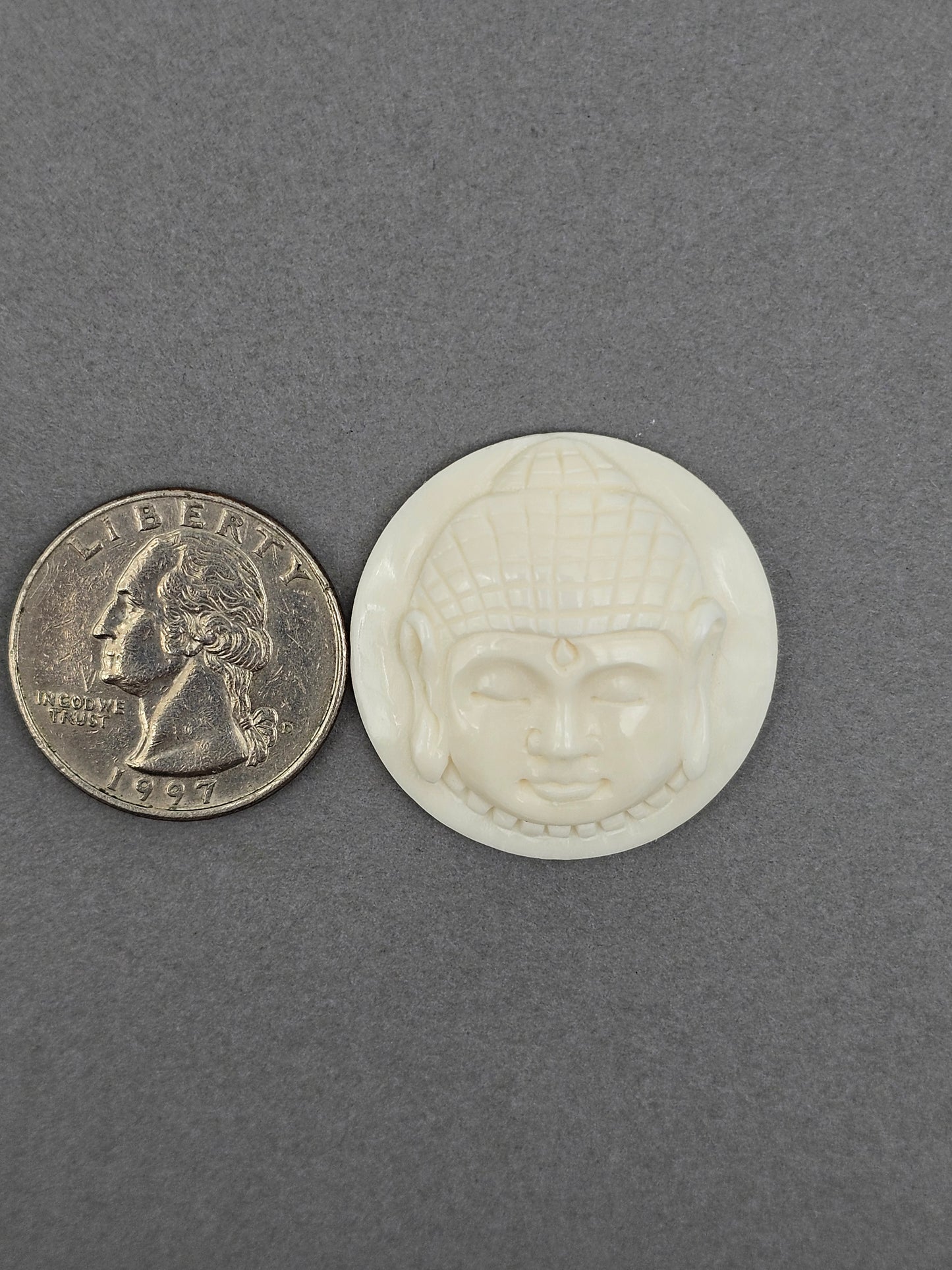 Buddha Bone Carving Cabochon