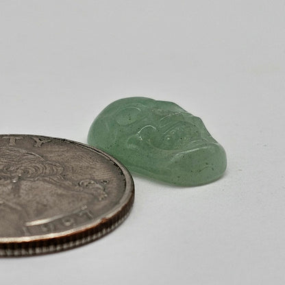 Aventurine Skull Cabochon