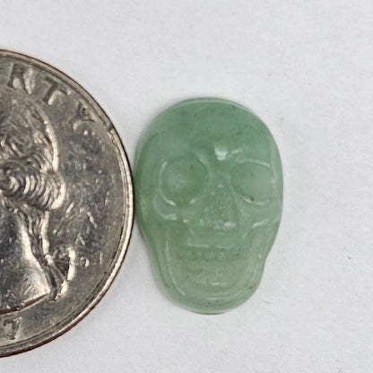 Aventurine Skull Cabochon
