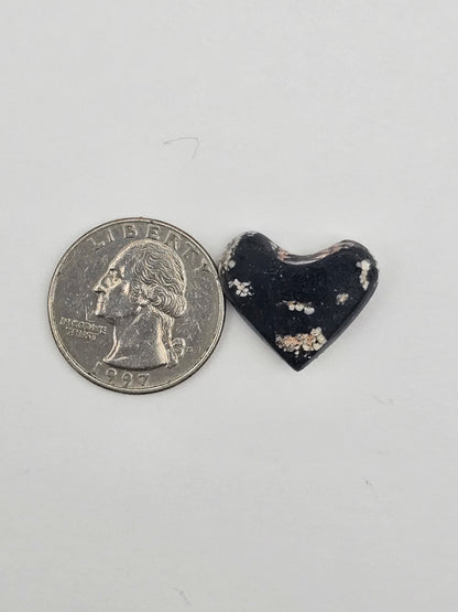 Snake skin agate heart cabochon
