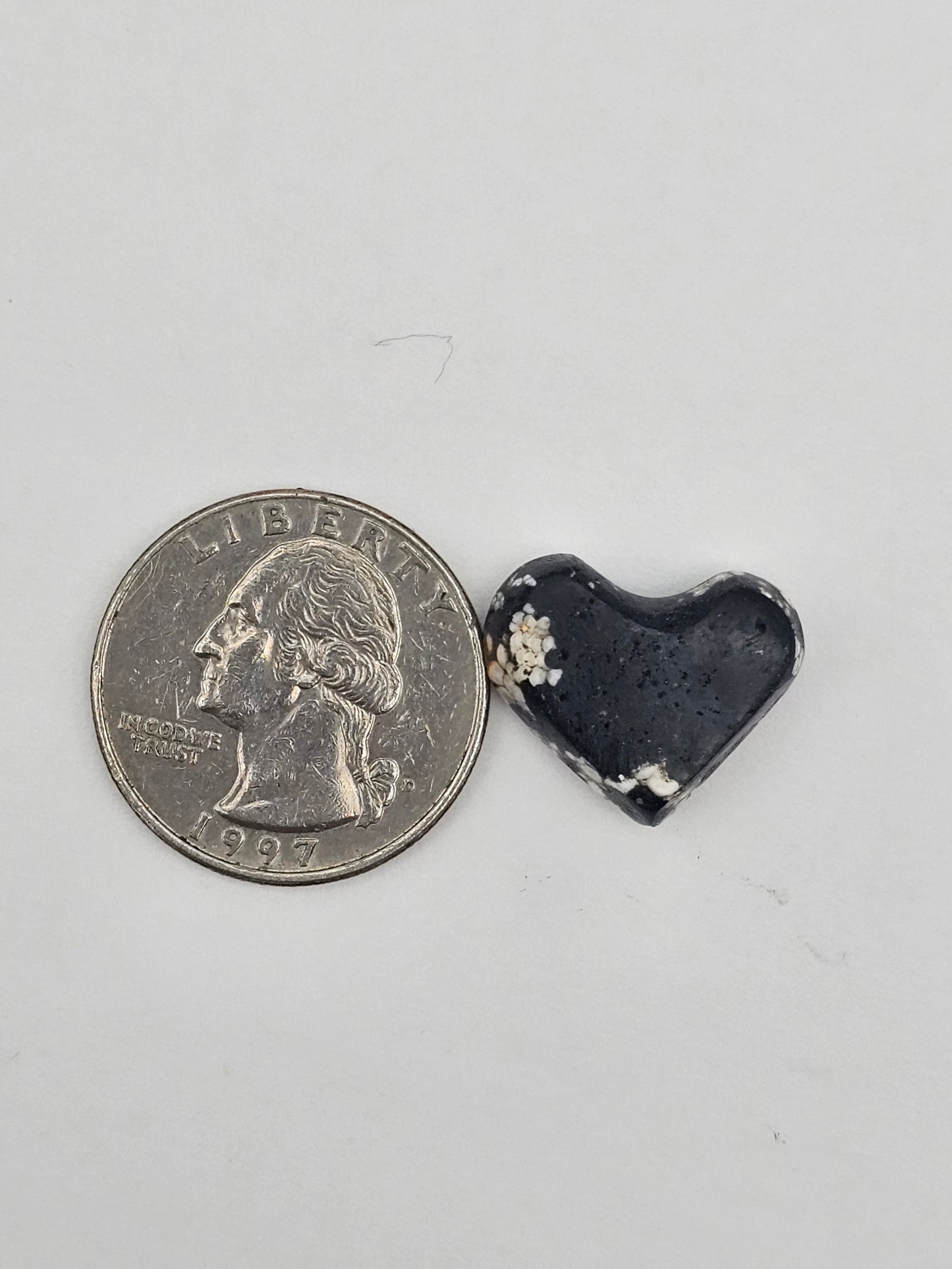 Snake skin agate heart cabochon