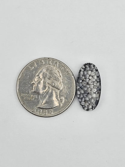 Snake skin agate cabochon