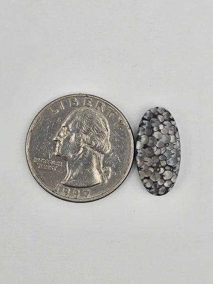 Snake skin agate cabochon