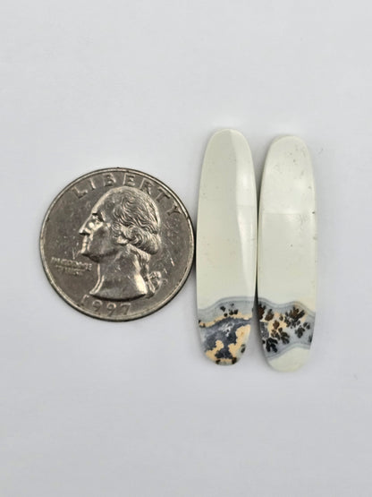 Maligano Jasper Cabochon Pair