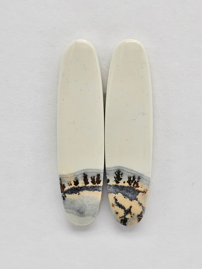 Maligano Jasper Cabochon Pair