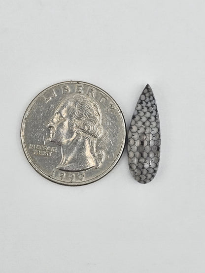 Snake skin agate cabochon