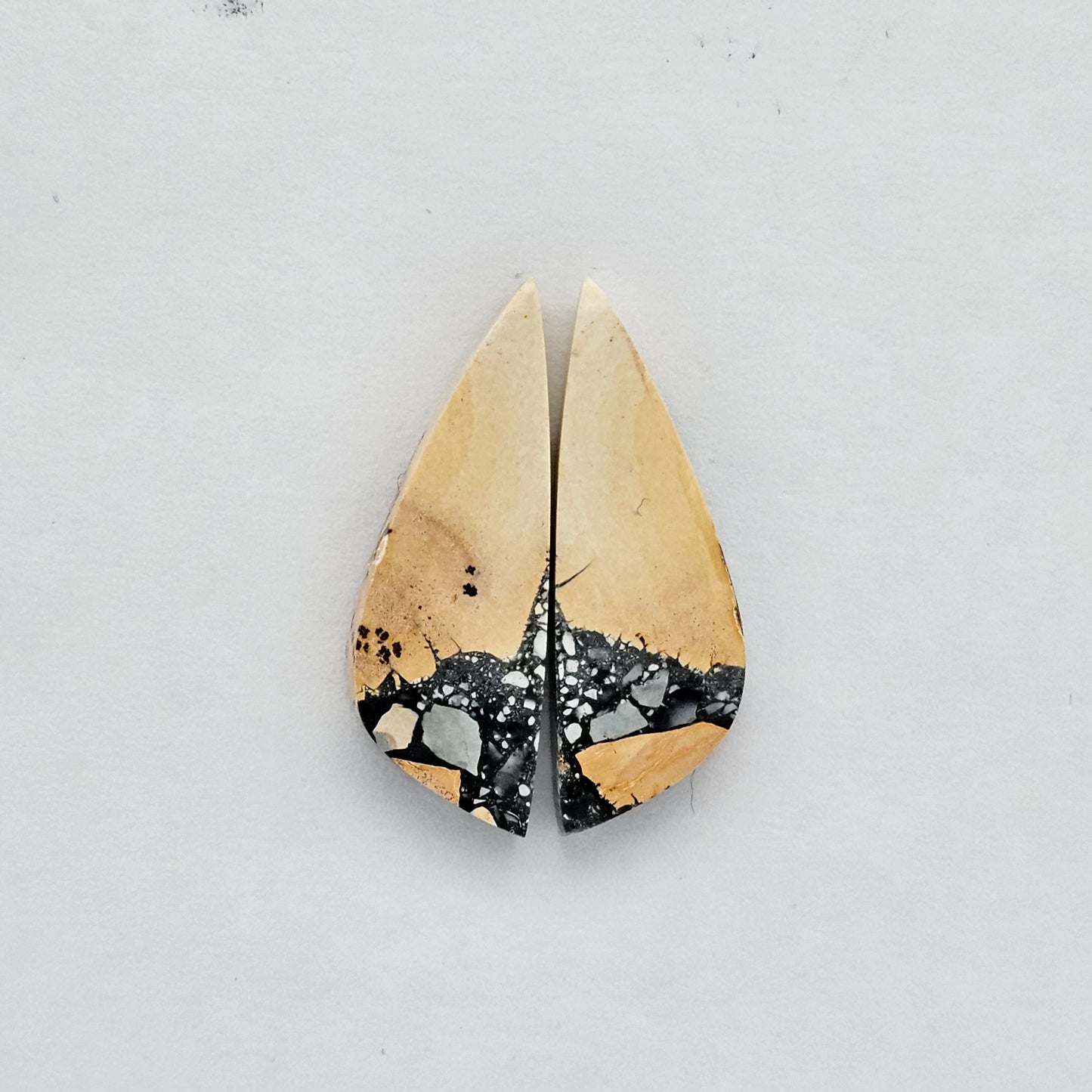 Maligano Jasper cabochon pair