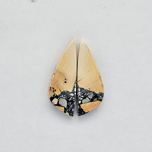 Maligano Jasper cabochon pair