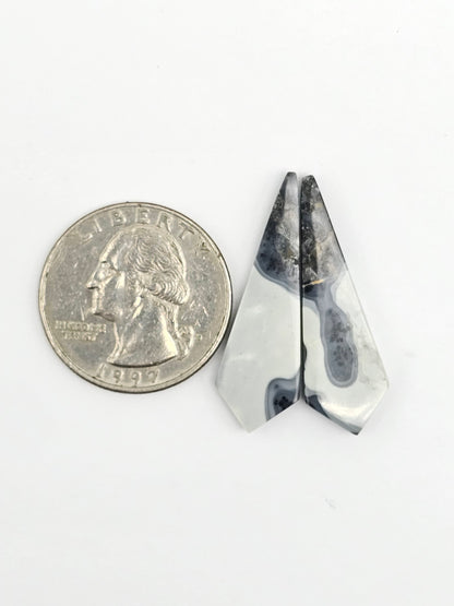 Maligano Jasper Cabochon Pair
