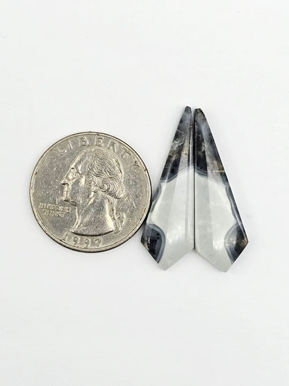 Maligano Jasper Cabochon Pair