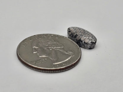 Snake skin agate cabochon