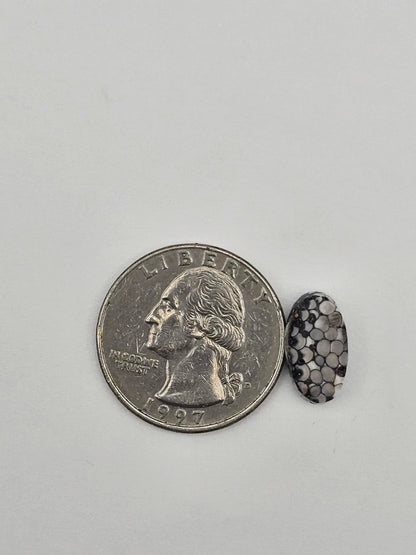 Snake skin agate cabochon
