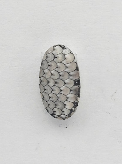 Snake skin agate cabochon