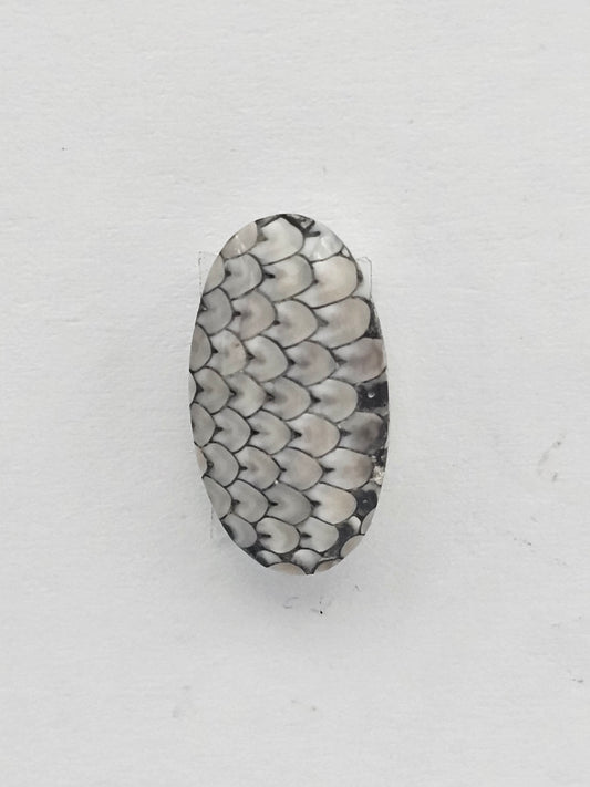 Snake skin agate cabochon