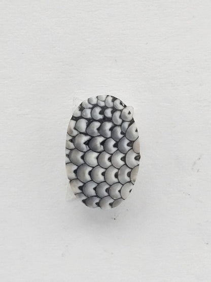Snake skin agate cabochon