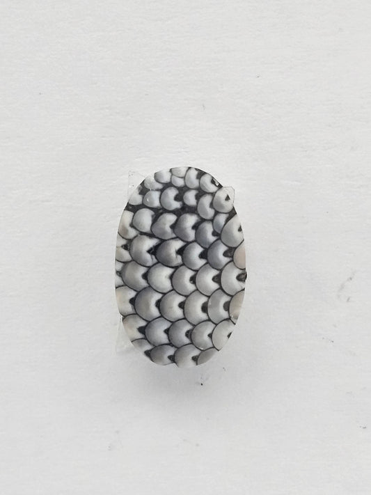 Snake skin agate cabochon