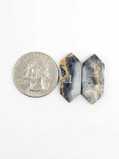 Maligano Jasper Cabochon Pair