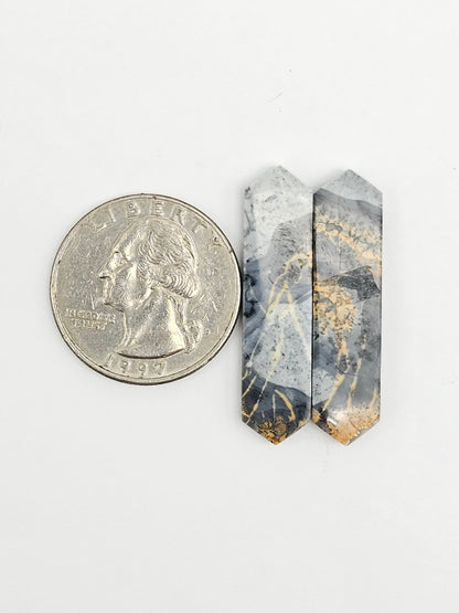 Maligano Jasper Cabochon Pair