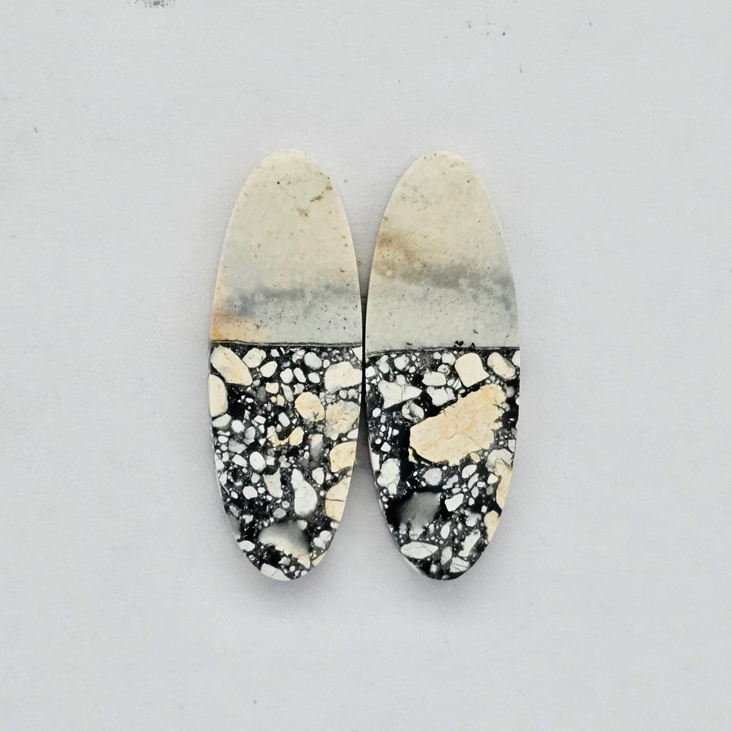 Maligano Jasper cabochon pair