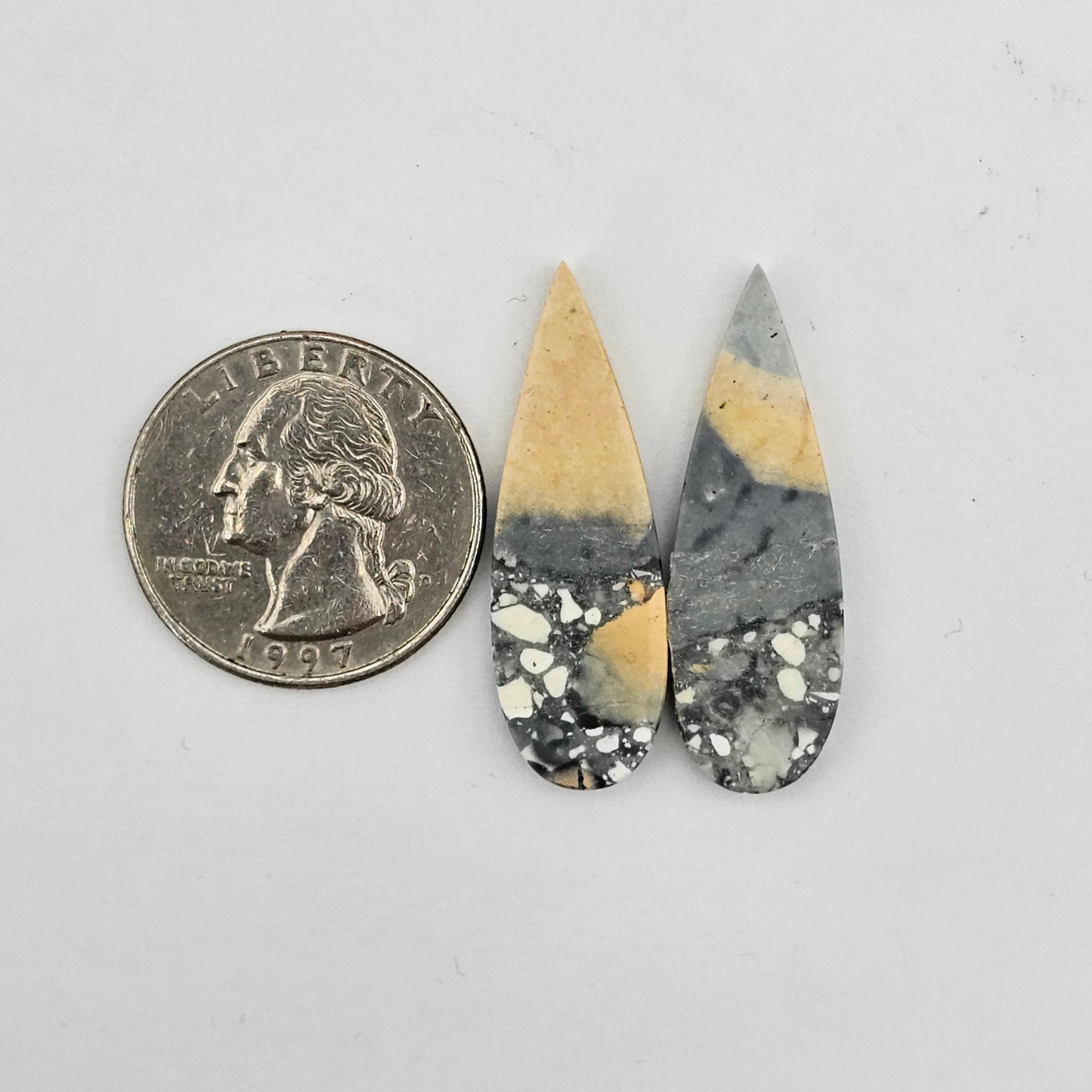 Maligano Jasper cabochon pair