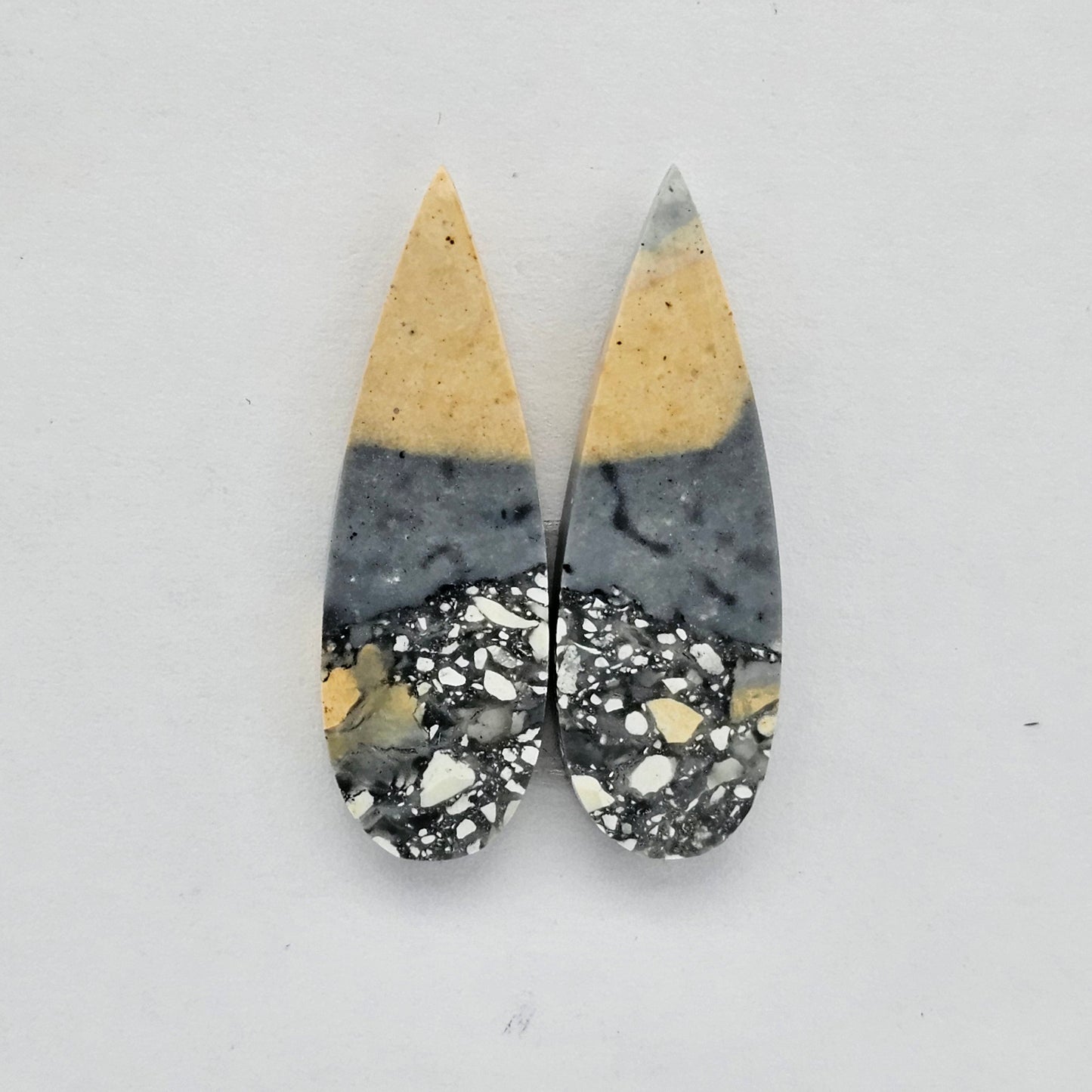 Maligano Jasper cabochon pair