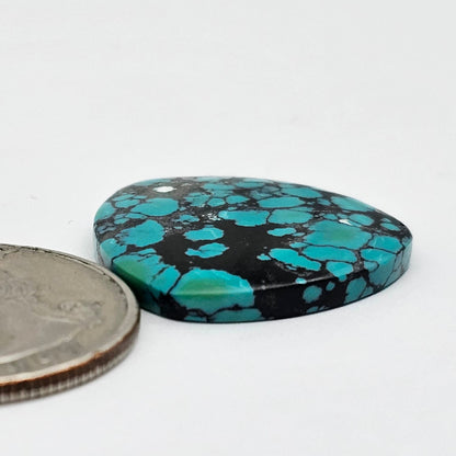 Cloud Mountain Turquoise Cabochon Large