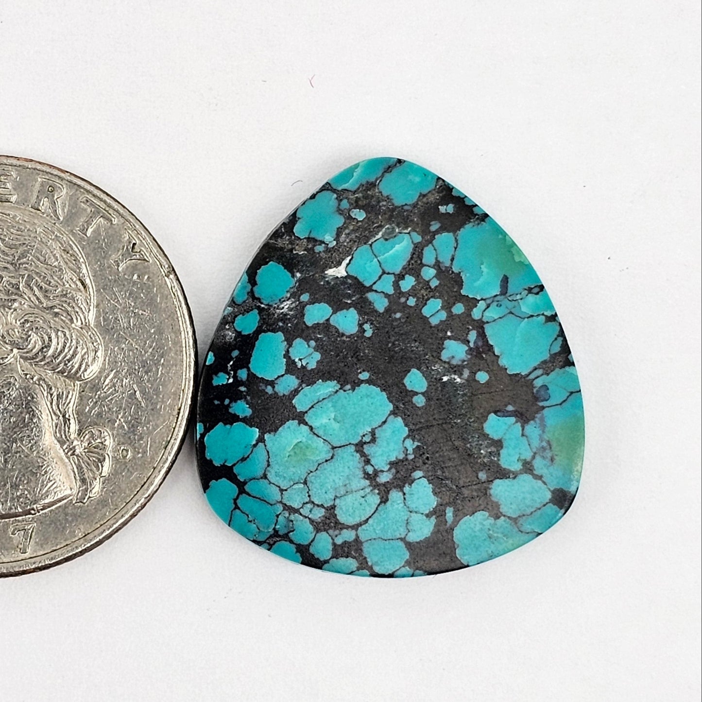 Cloud Mountain Turquoise Cabochon Large