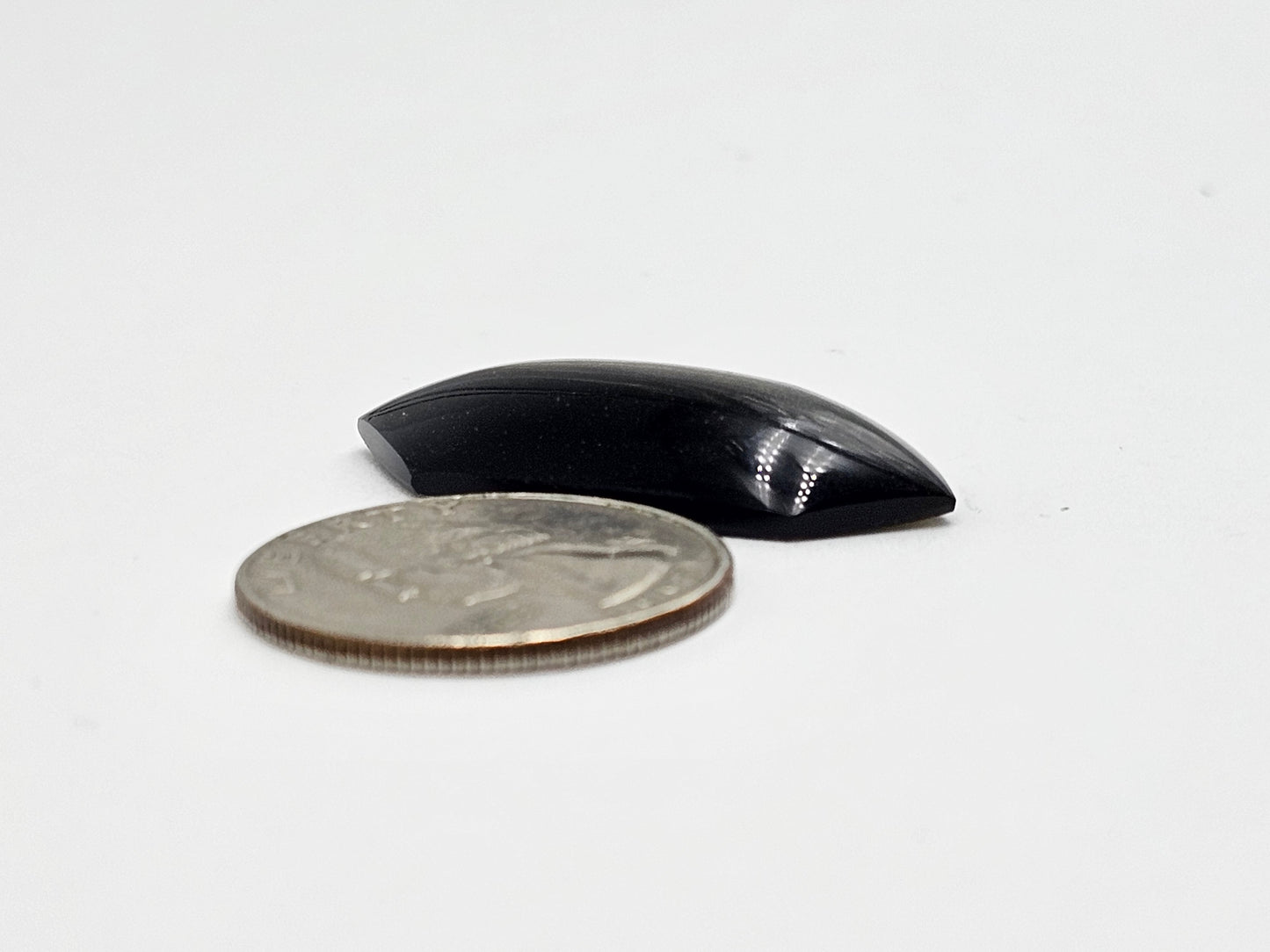 Gold Sheen Obsidian Long Diamond Cabochon | Natural Mexican Obsidian for Metalsmiths