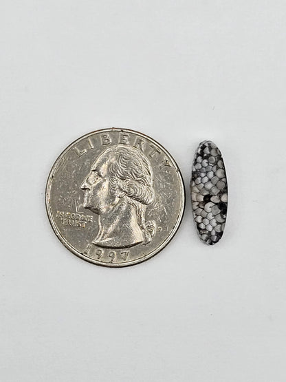 Snake skin agate cabochon