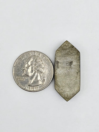 Gold Sheen Obsidian Long Diamond Cabochon | Natural Mexican Obsidian for Metalsmiths