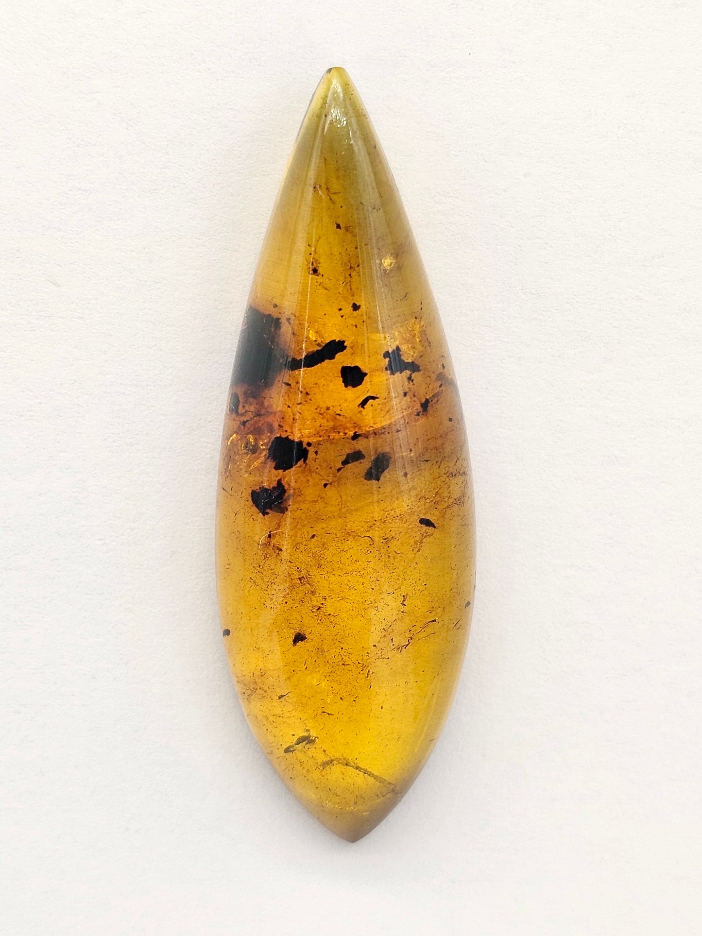 Amber cabochon | Artisan Cut Gemstone