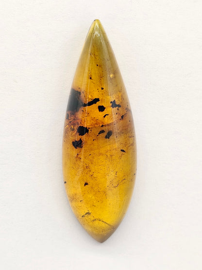 Amber cabochon | Artisan Cut Gemstone