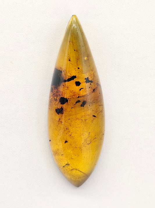 Amber cabochon | Artisan Cut Gemstone