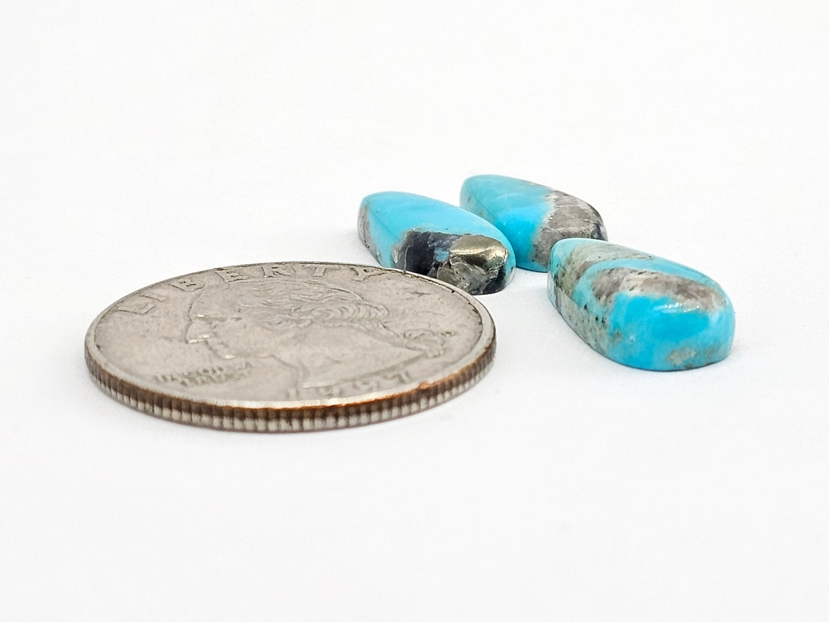 Mexican Turquoise Cabochon Set | Artisan Cut Gemstone