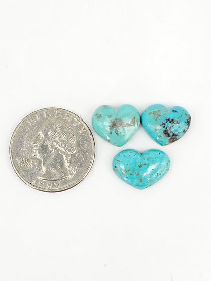 Mexican Turquoise Cabochon Set | Artisan Cut Gemstone