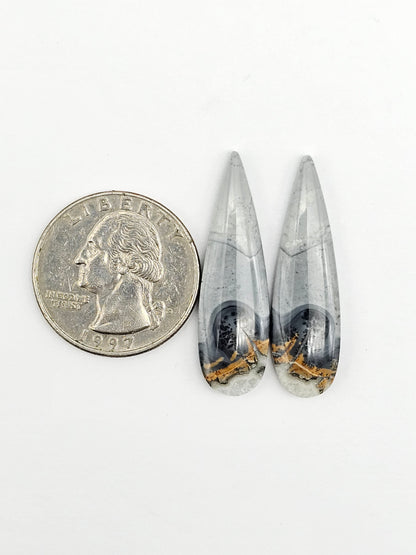 Maligano Jasper Cabochon Pair