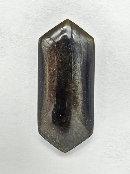 Golden Obsidian Long Diamond Cabochon