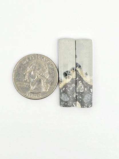 Maligano Jasper Cabochon Pair