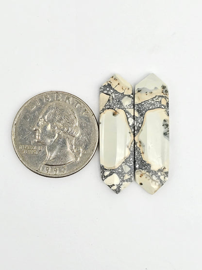 Maligano Jasper Cabochon Pair